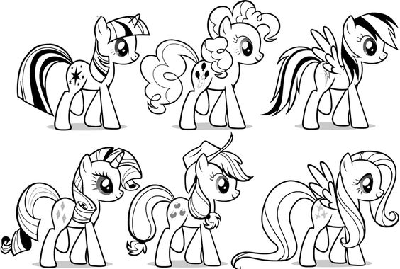 564x380 My Little Pony The Friends Coloring Page