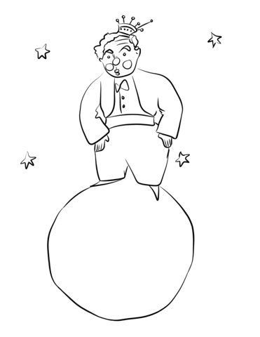 371x480 The Little Prince Visits The Conceited Man Coloring Page Free