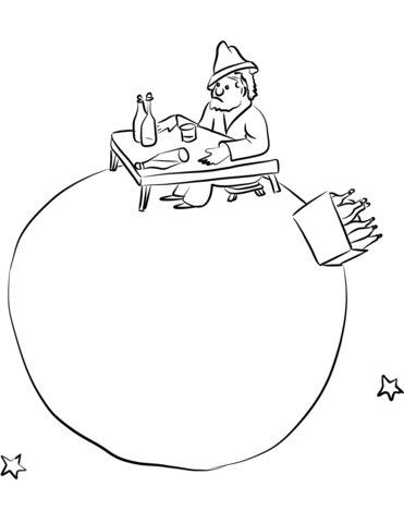 371x480 The Little Prince Visits The Tippler Coloring Page Free