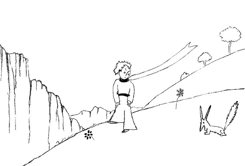 800x542 Coloring Page The Little Prince By Saint Exupery 5