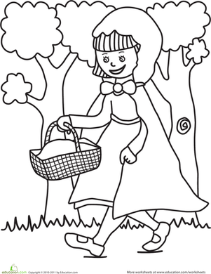 Little Red Riding Hood Drawing at GetDrawings | Free download