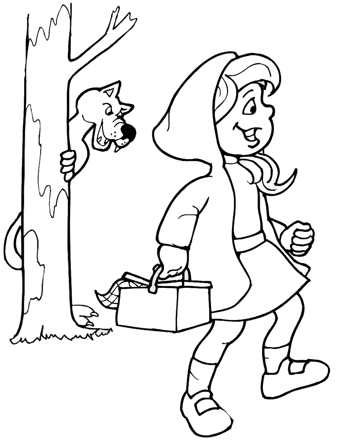 1107x1400 Little Red Riding Hood Coloring Pages