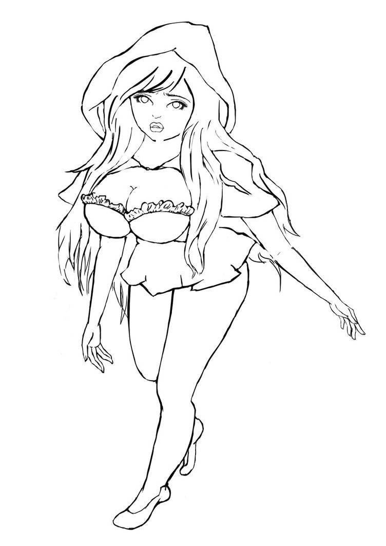 752x1063 Little Red Riding Hood By Elluinskie