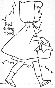 236x372 Little Red Riding Hood For Coloring