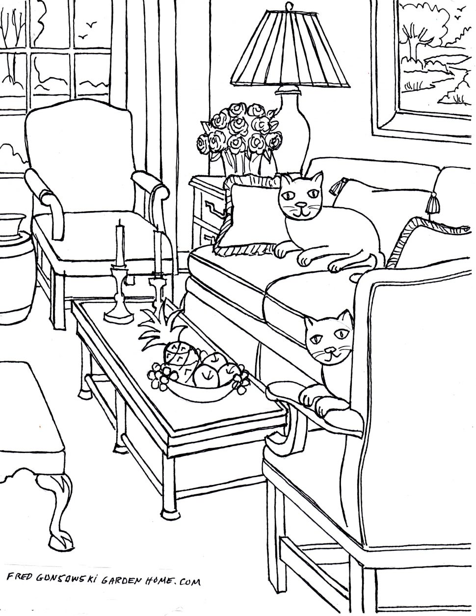 970x1255 Living Room Drawing