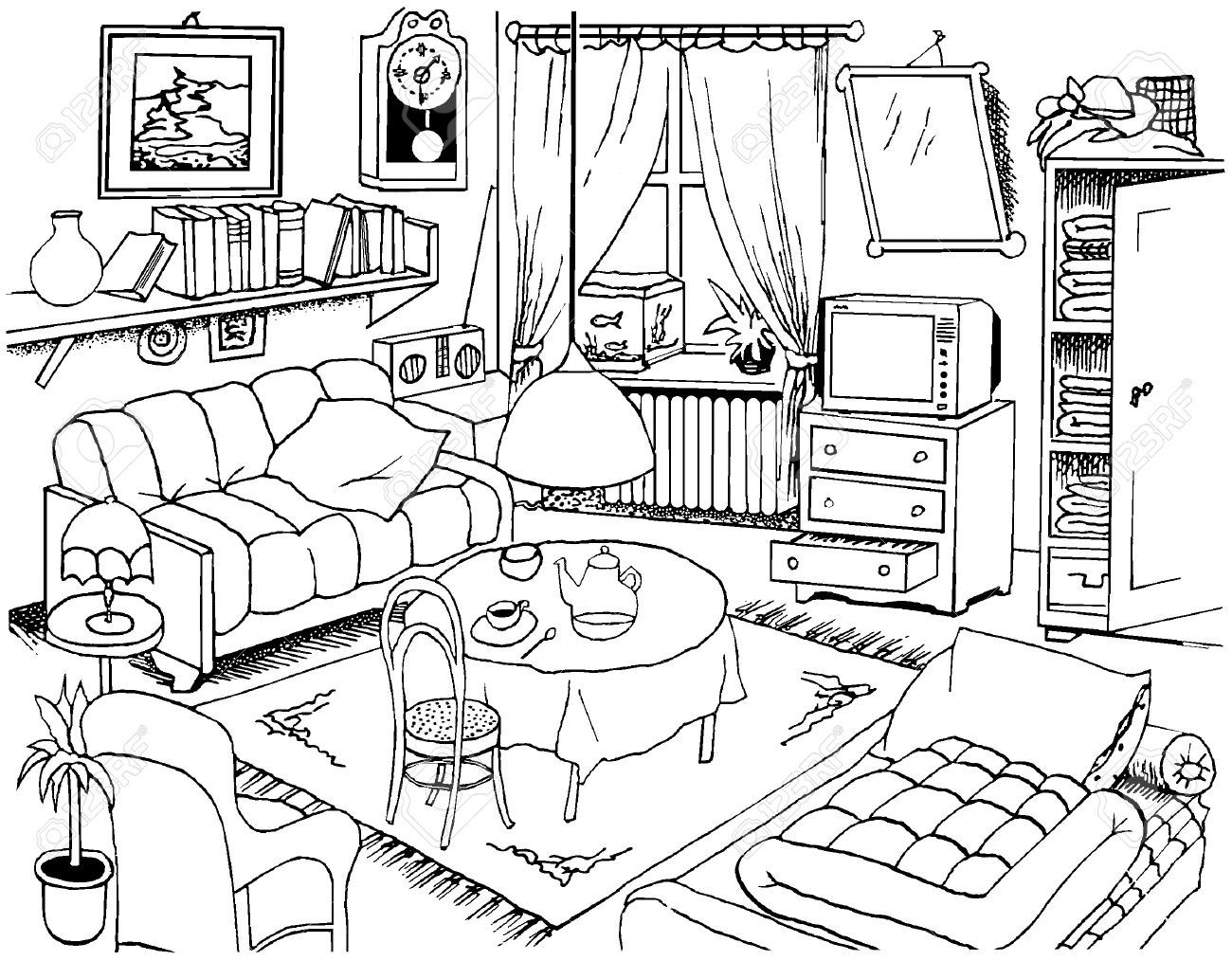 Living Room Drawing Room at GetDrawings | Free download