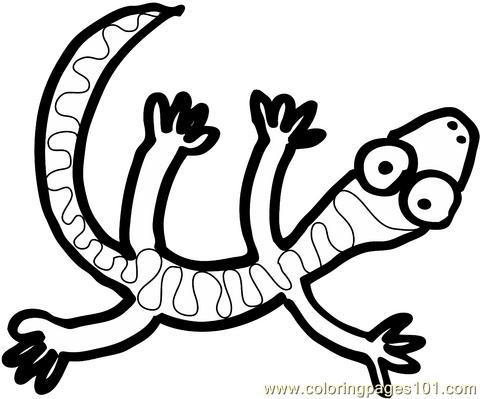 480x399 Lizard Tattoo 2 Coloring Page
