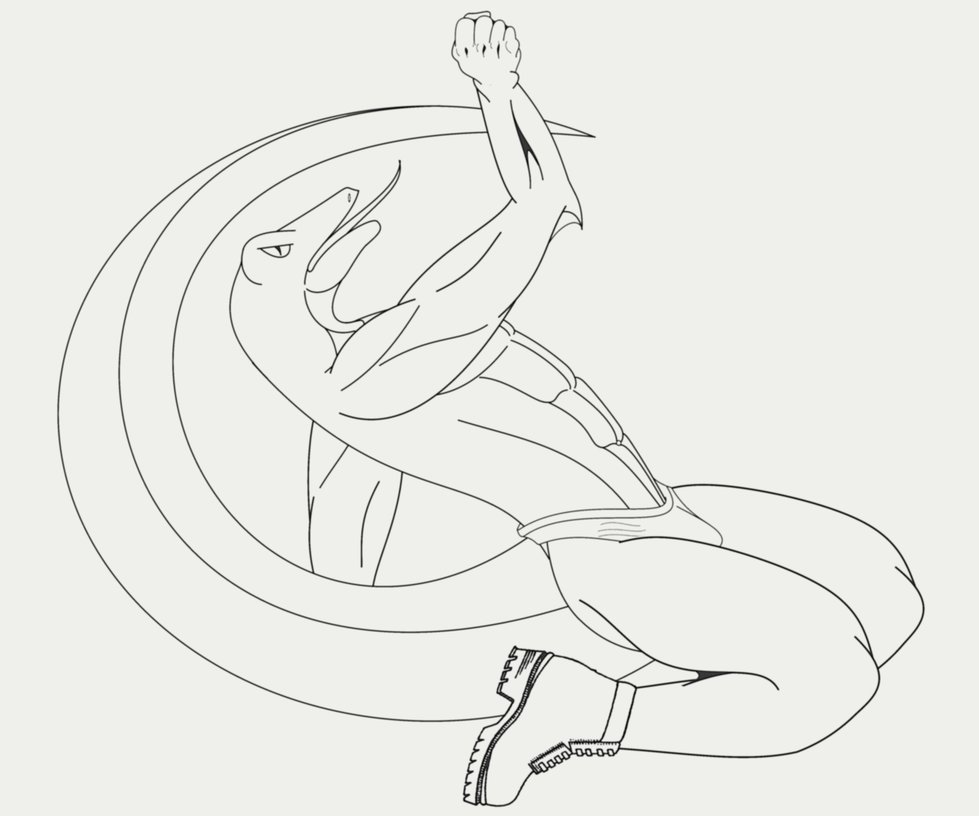 979x816 Lizard Man Drawing By Mrd66