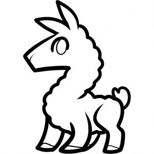 302x302 How To Draw How To Draw A Llama For Kids