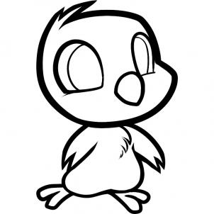 302x302 How To Draw How To Draw A Chick For Kids
