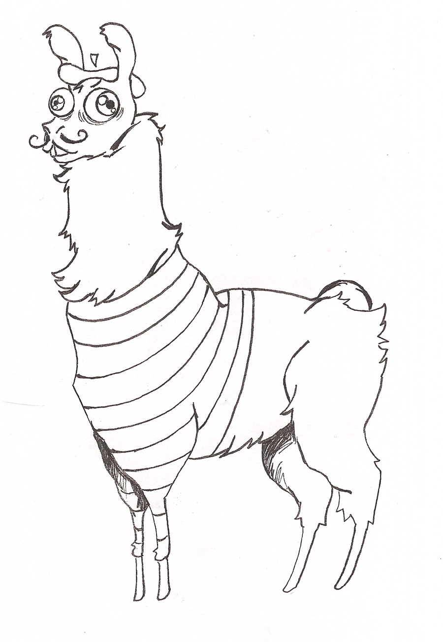 900x1303 French The Llama By Incentefalconer
