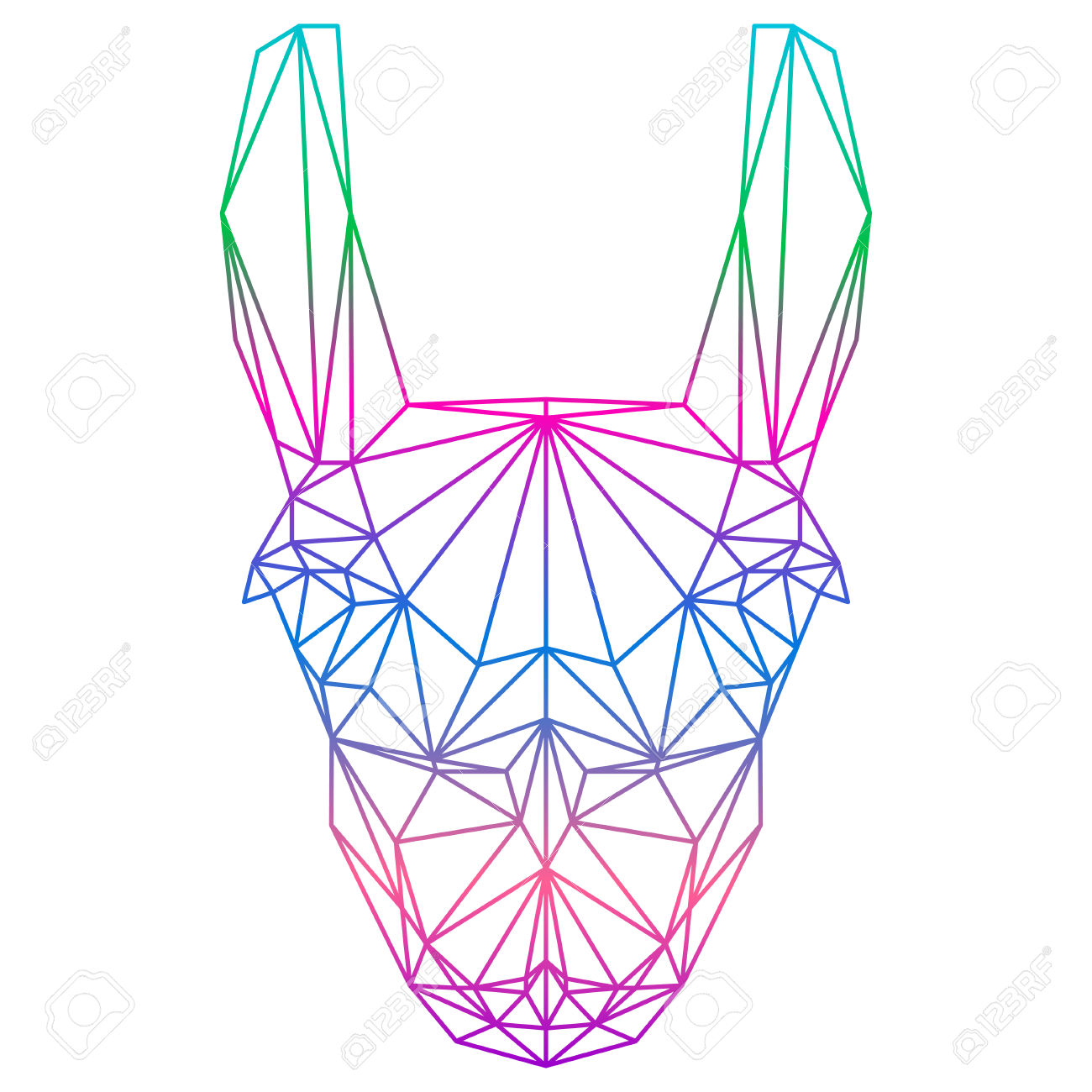 1300x1300 Drawn Llama Different