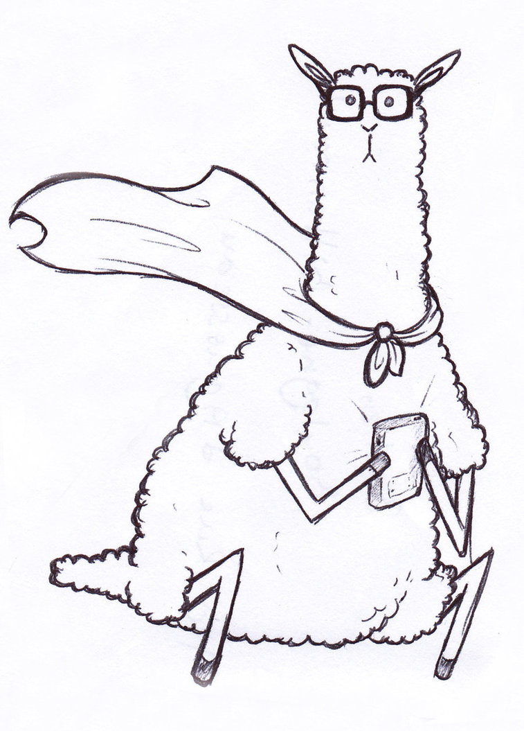 757x1055 Super Llama N3rd By Pascalou