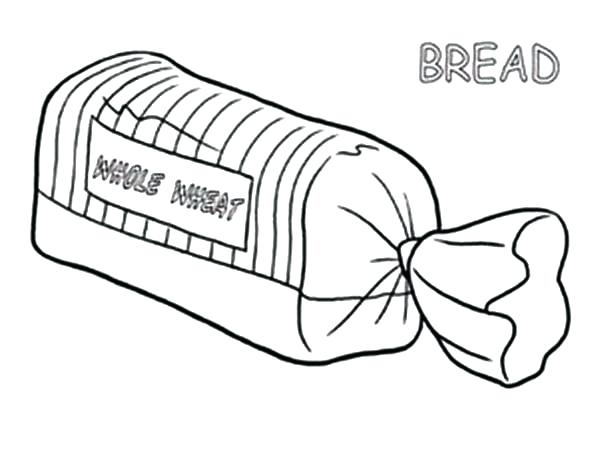600x462 Bread Coloring Pages
