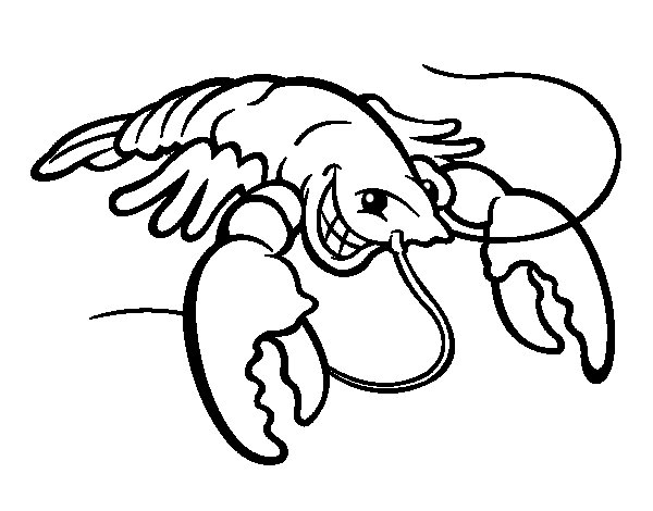600x470 Lobster Coloring Pages