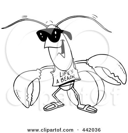 450x470 Royalty Free (Rf) Clip Art Illustration Of A Cartoon Lobster Chef