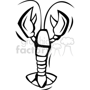 300x300 Royalty Free Cartoon Lobster 133671 Vector Clip Art Image