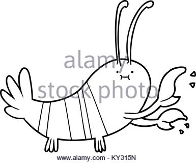 385x320 Freehand Drawn Cartoon Lobster Stock Vector Art Amp Illustration