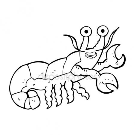 450x450 Freehand Drawn Cartoon Lobster Stock Vector Lineartestpilot