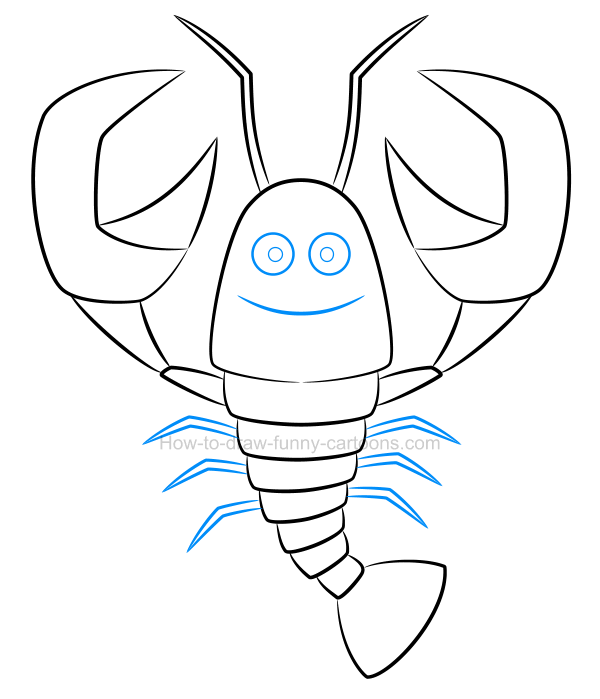 600x699 How To Create A Beautiful Lobster Drawing