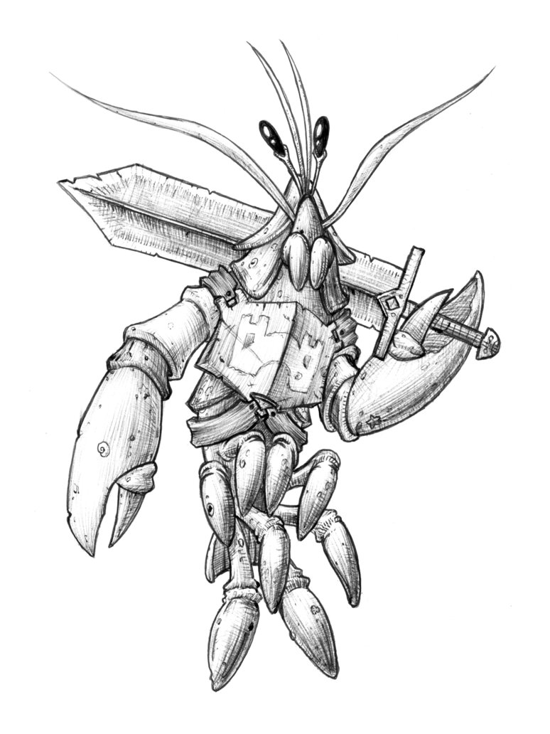 774x1032 Lobster Knight By Relentless666