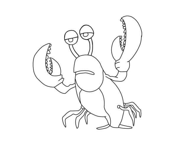 640x480 My First Lobster Drawing By Ricothepenguin