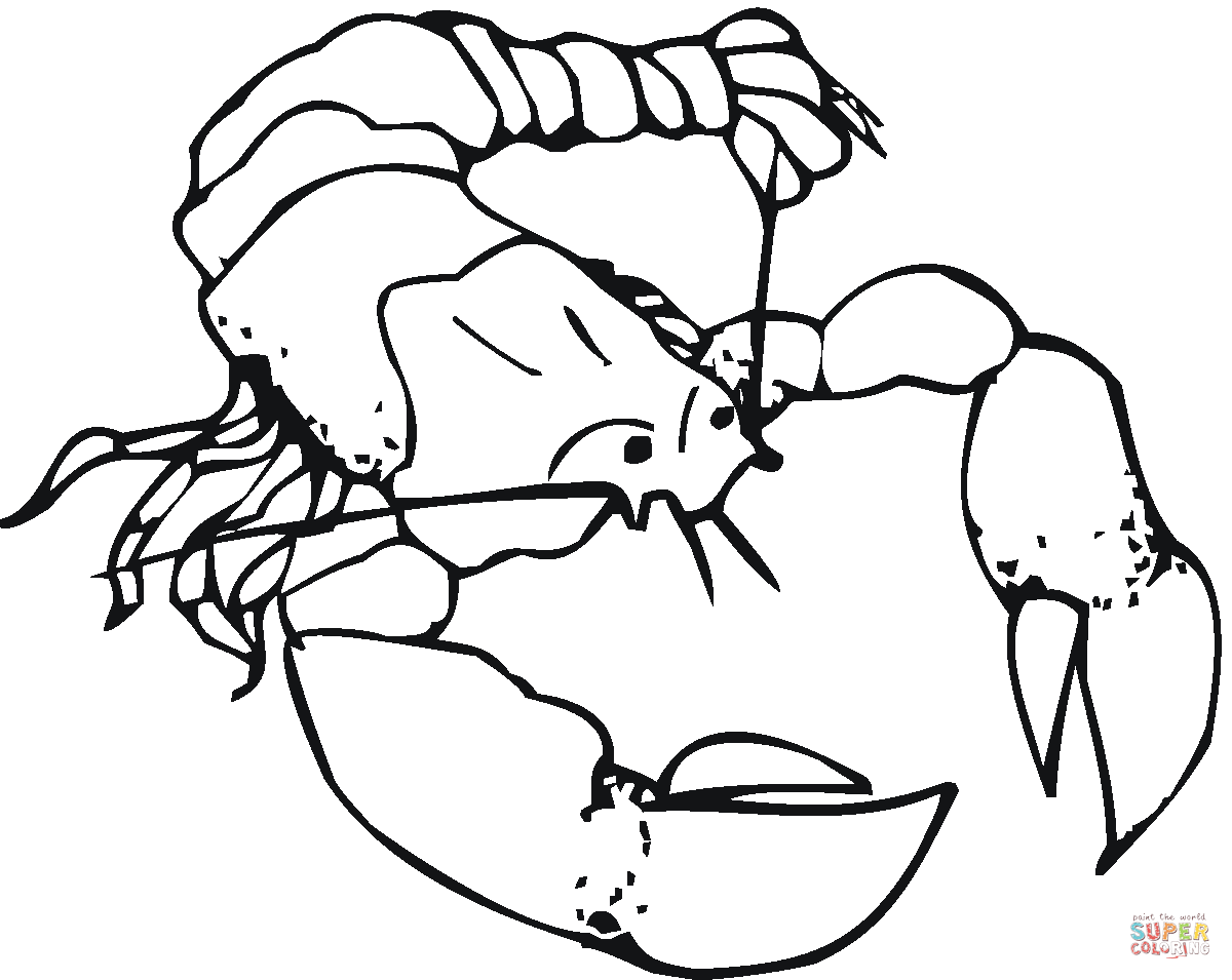 1200x955 Lobster Coloring Pages