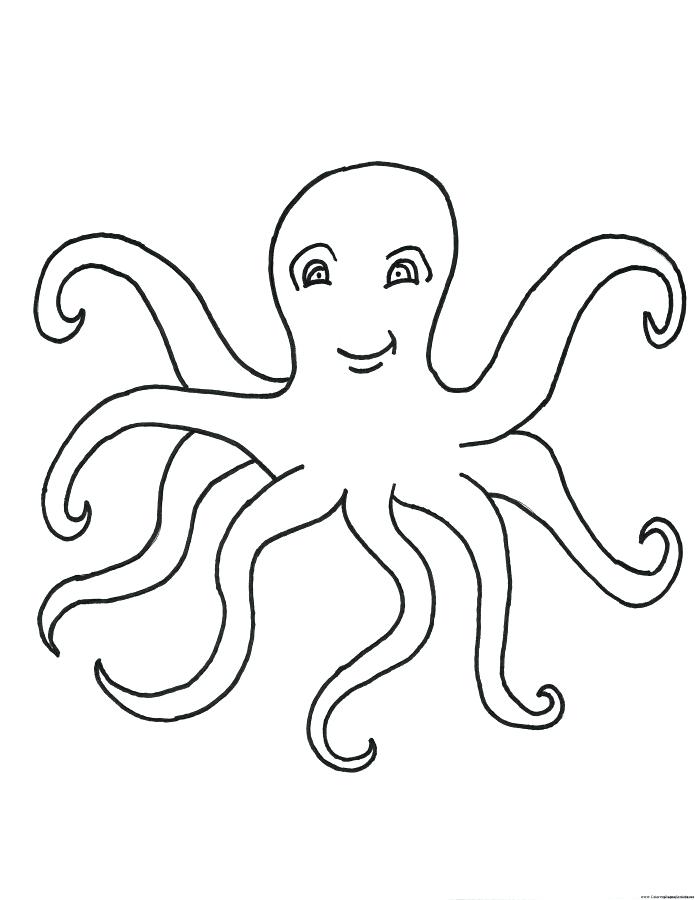 695x900 Octopus Color Page Octopus Lobster Coloring Pages For Kids