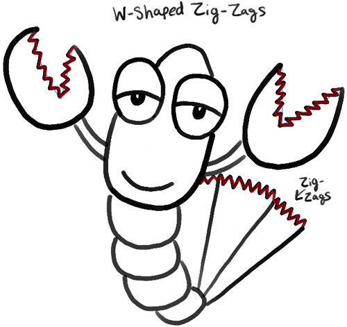 500x471 How To Draw Cartoon Lobsters With Easy Step By Step Drawing