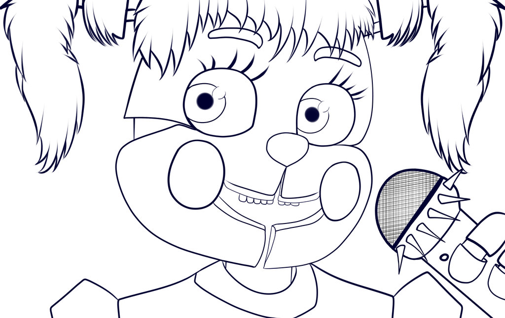 1024x646 Fnaf Sister Location Lineart By Montythedog33