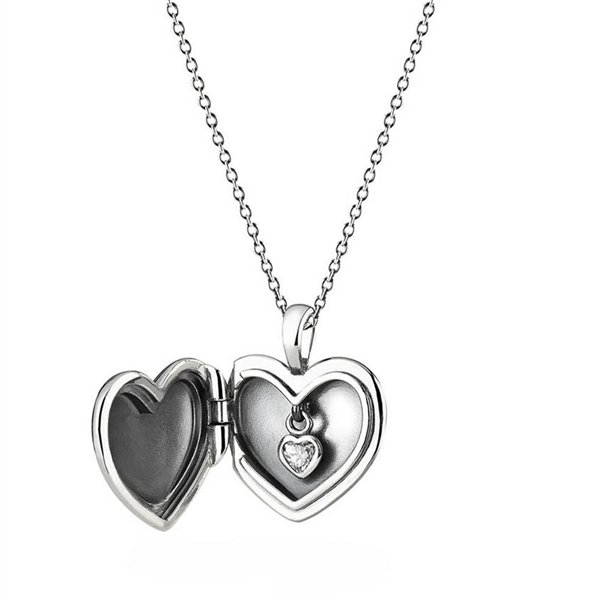 600x600 Pandora Love Locket Necklace, Sterling Silver 390355cz