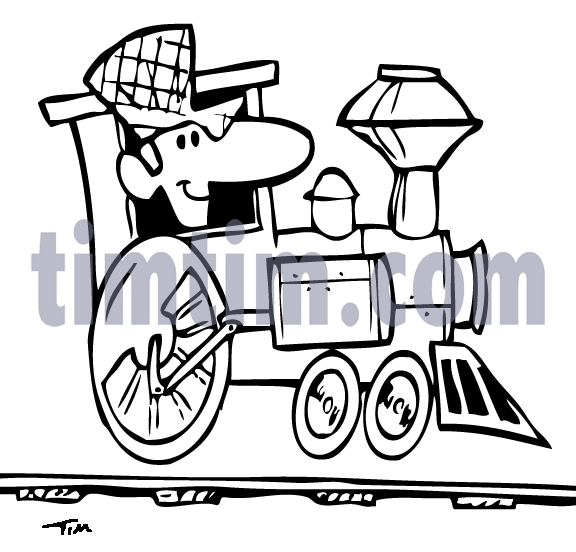 576x552 Free Drawing Of Locomotive Train Bw2 From The Category Trains