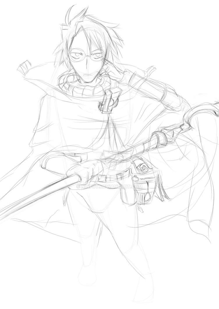 752x1062 Shiroe Log Horizon Fanart By Ninfut