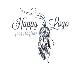 340x270 Digital Custom Logo Design Watercolor Flowers Logo