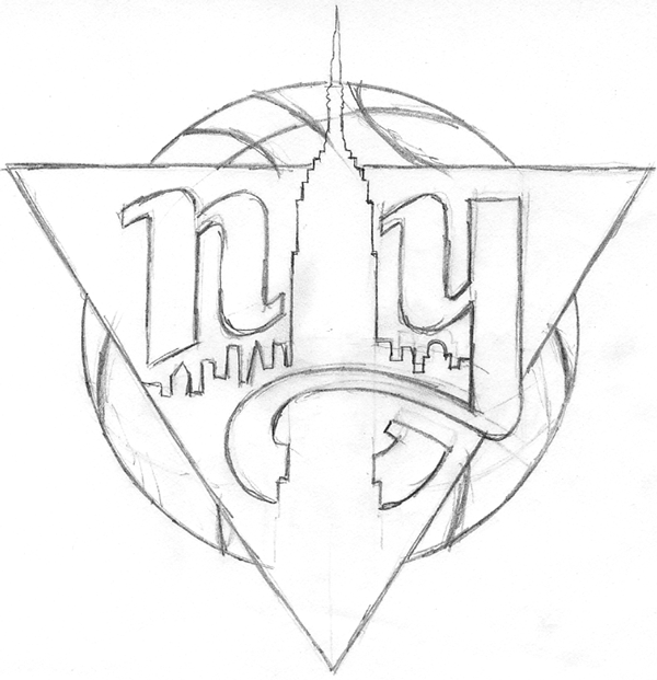 600x621 Behind The Knicks Logo With Michael Doret On Behance