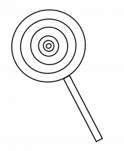 246x300 Lollipop Clipart Black And White