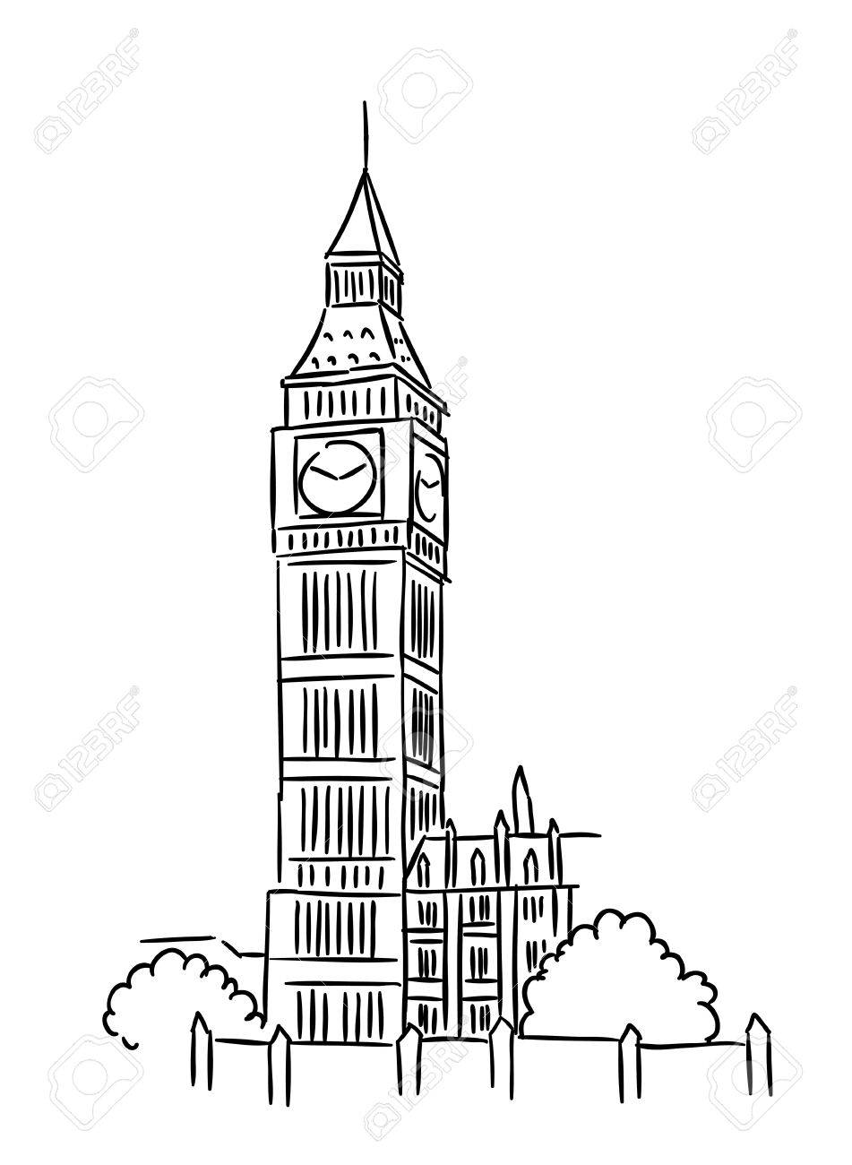 951x1300 Big Ben Tower In London For Travel Industry Design Royalty Free