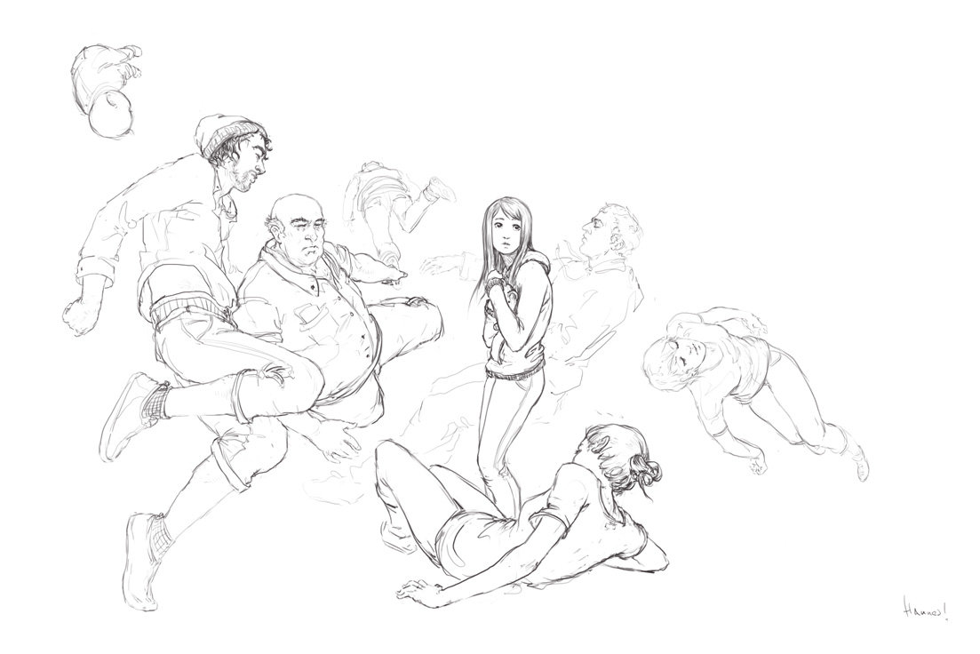 1103x736 Lonely Around People By Algenpfleger