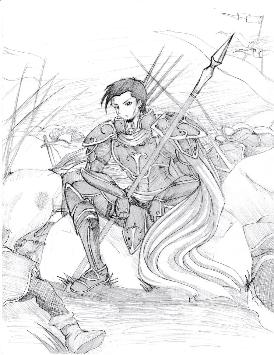 900x1165 The Lonely Knight By Kim Ai1