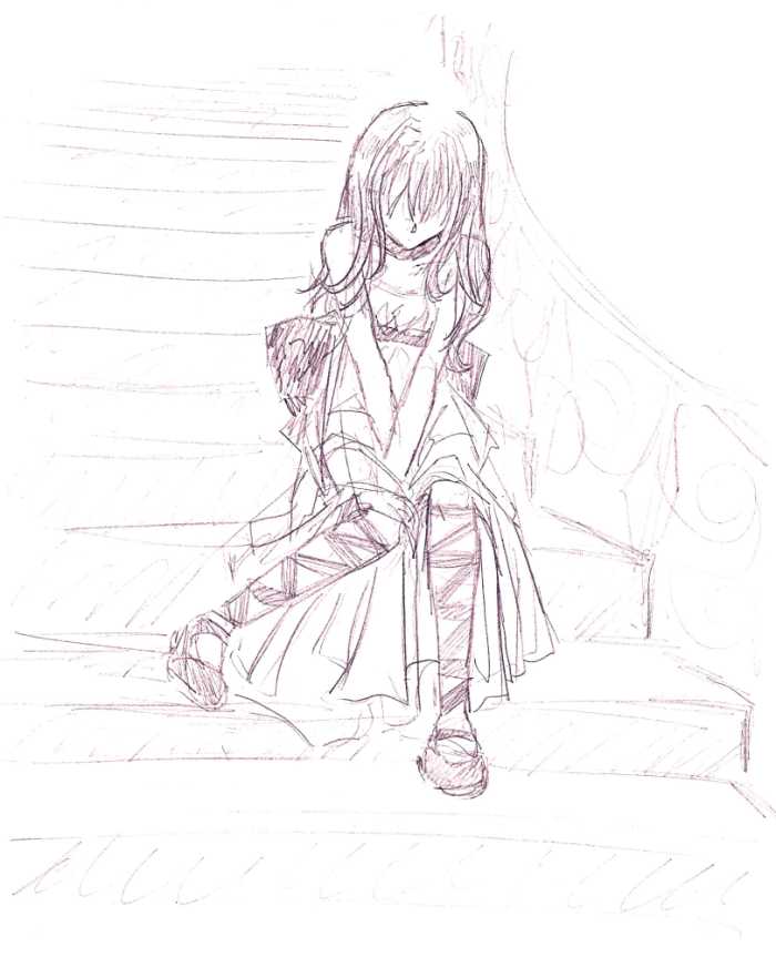 700x863 Lonely By Liloo Drawings