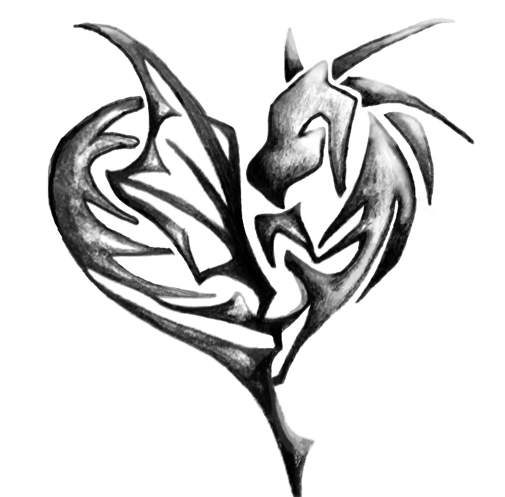 1732x1704 Lonely Dragon By Dark Intuitions