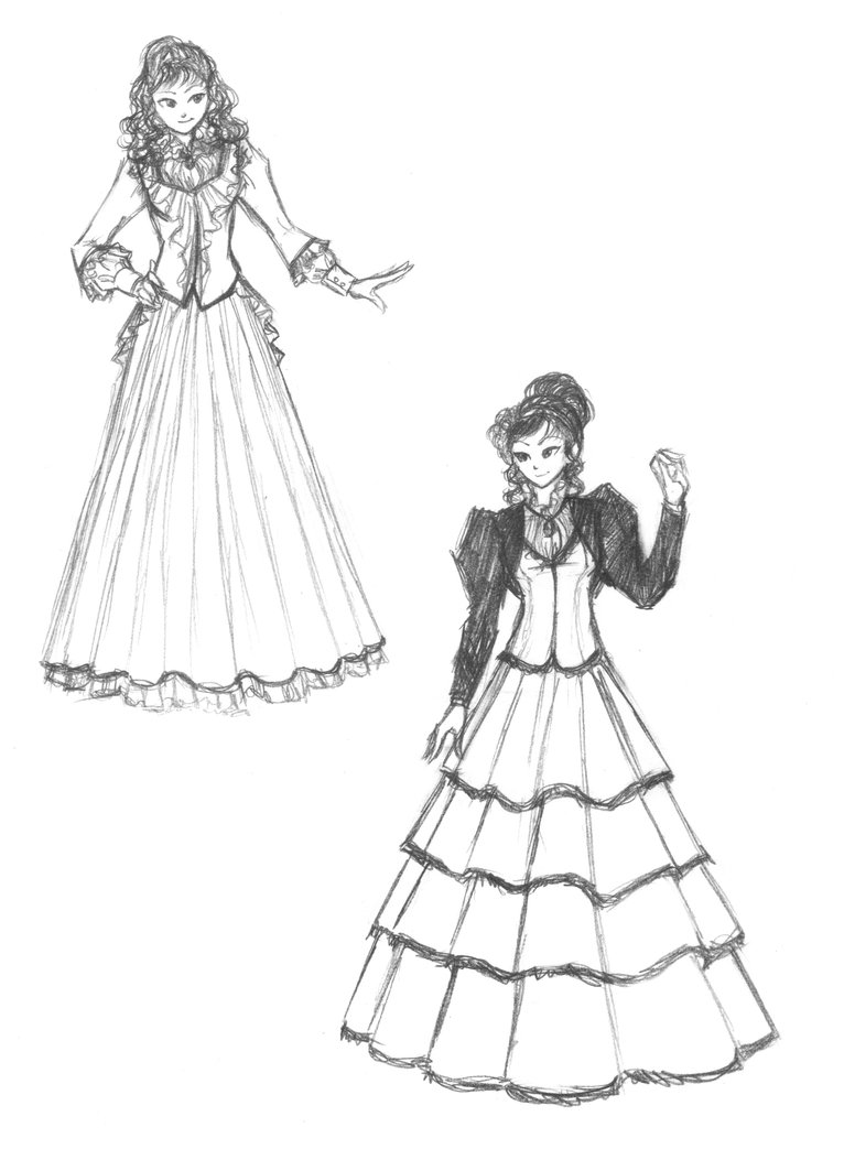 766x1043 Christa's Two Dresses By Madda Sketches