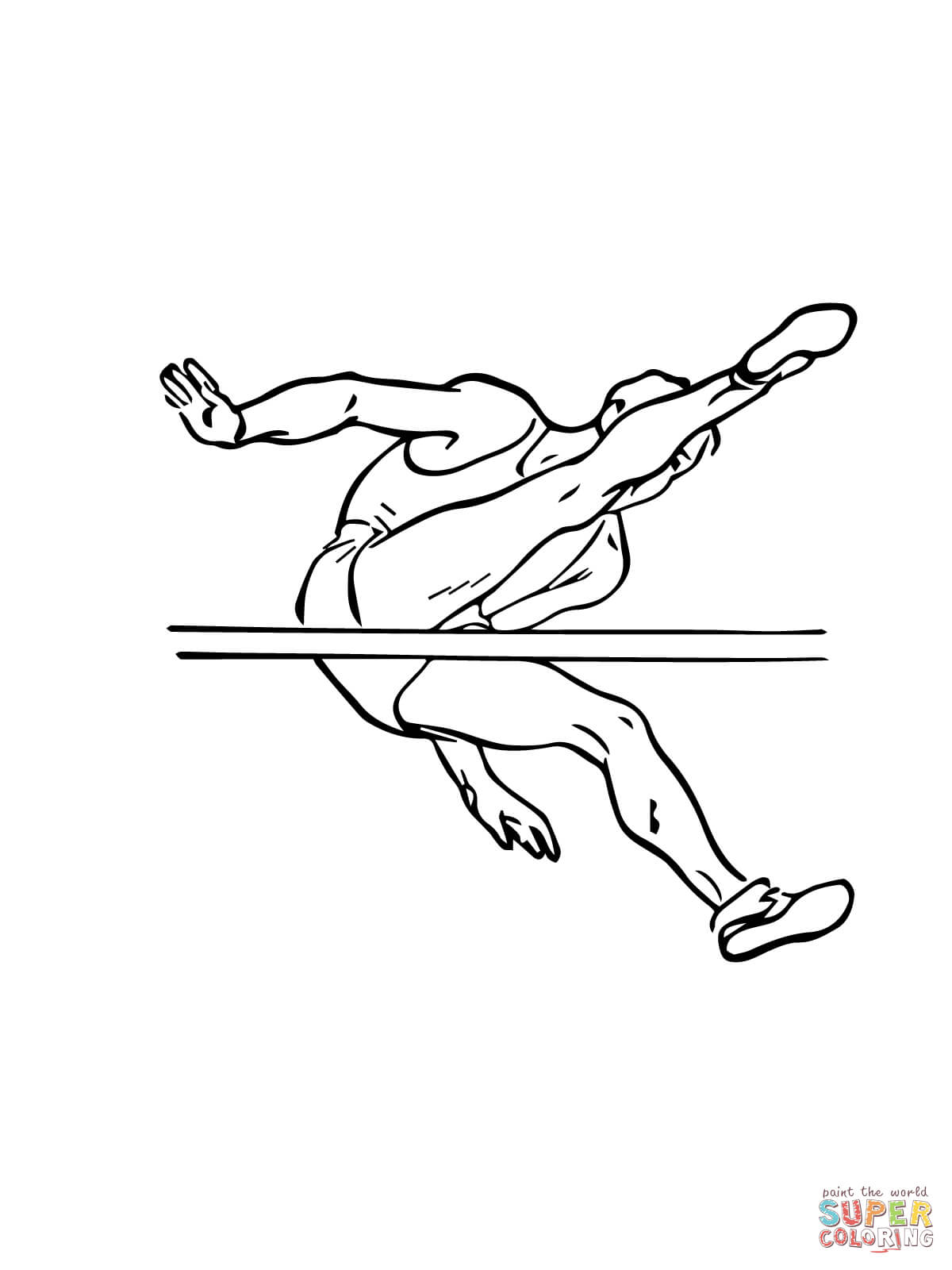 1200x1600 High Jump Coloring Page Free Printable Coloring Pages