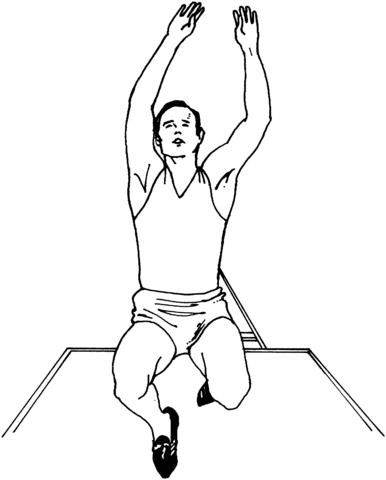 386x480 Long Jump Coloring Page Free Printable Coloring Pages