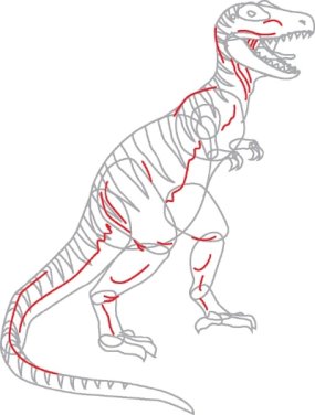 285x376 How To Draw Tyrannosaurus Rex Howstuffworks