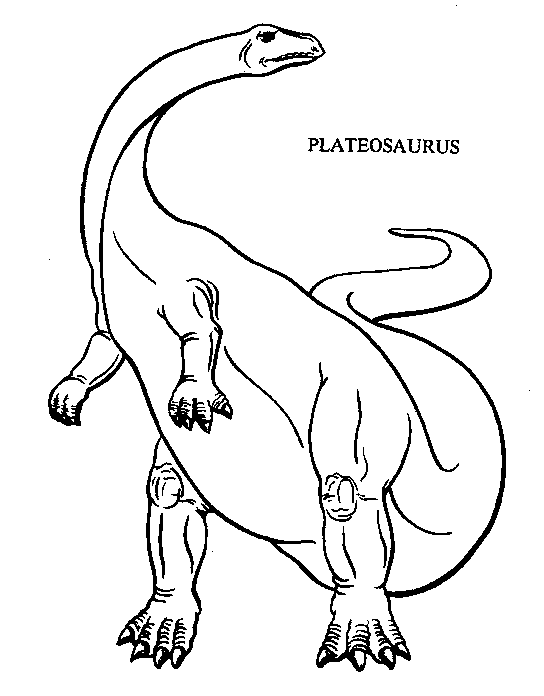 544x696 Long Neck Dinosaur Coloring Page