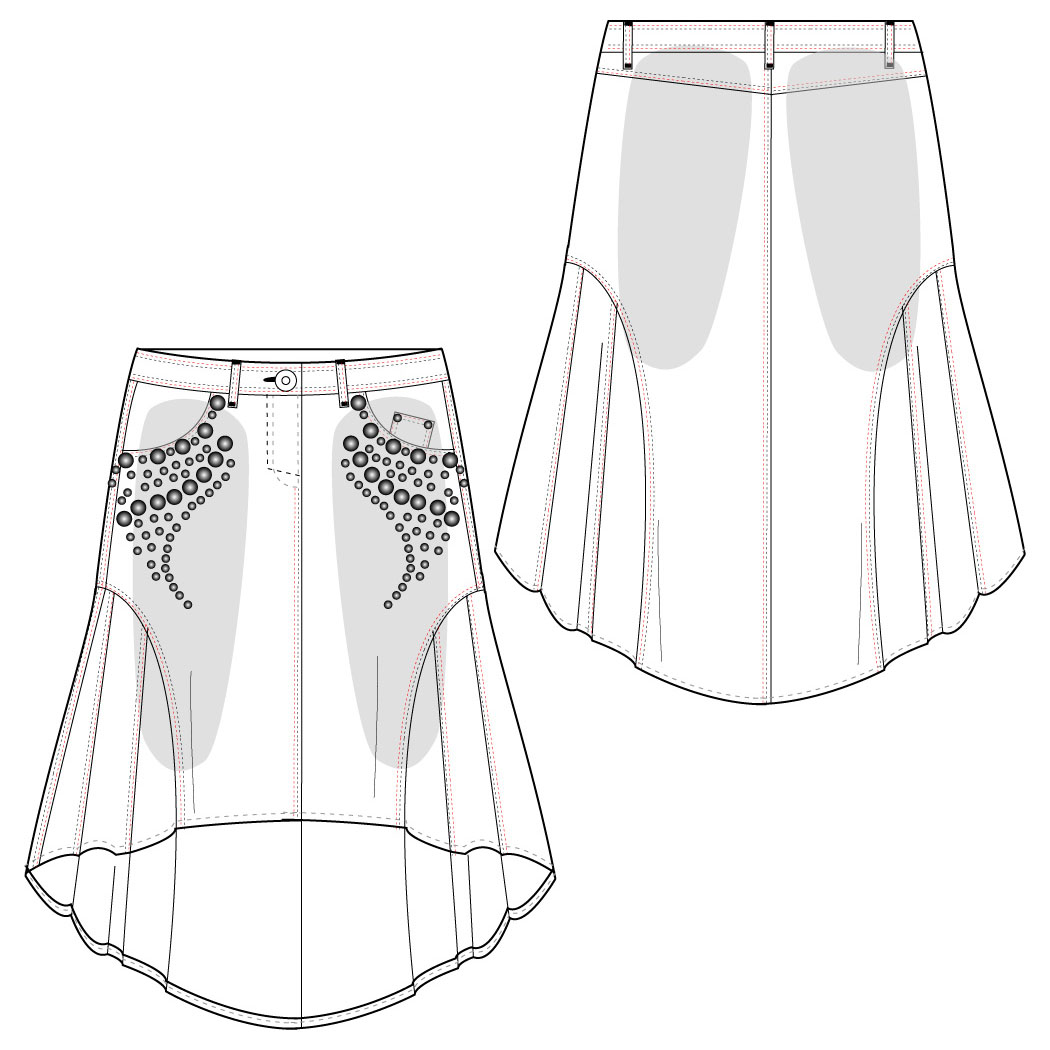 1050x1050 Skirt Scetchesluella Says Design