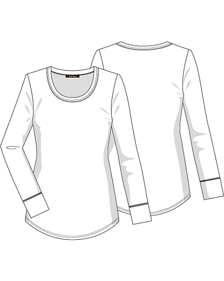 450x565 Heartsoul 20801 Long Sleeve Round Neck Tee