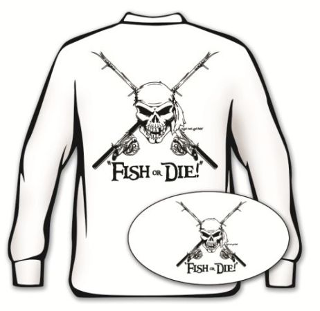 462x450 Fish Or Die' Long Sleeve Fishing T Shirt
