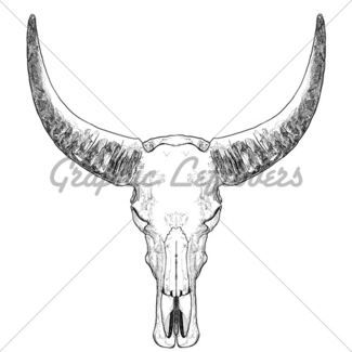 325x325 Bull Skull Set Gl Stock Images